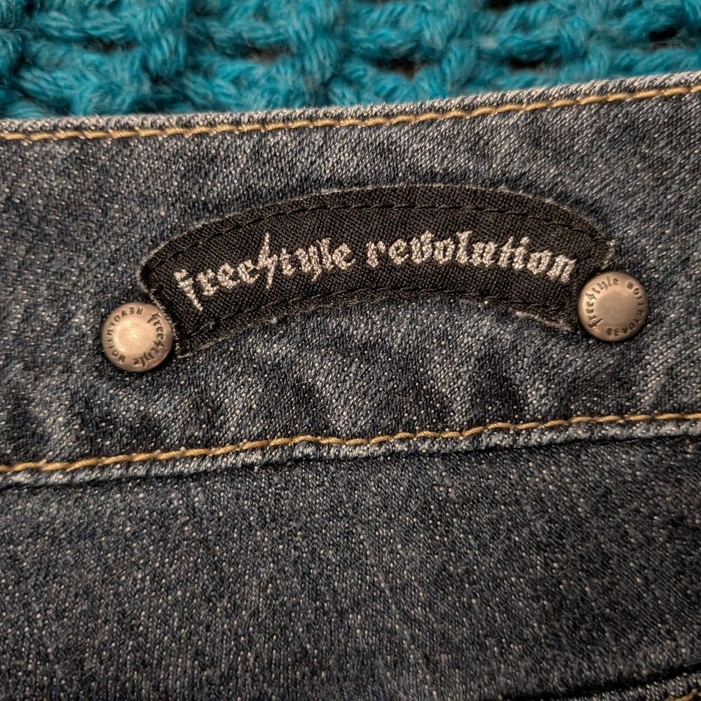 Freestyle Revolution Dark Blue Flare Jeans - Picture 6 of 7
